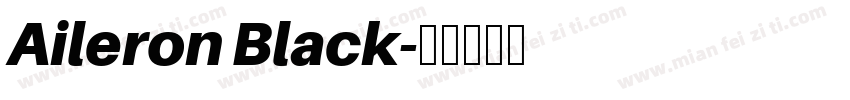 Aileron Black字体转换